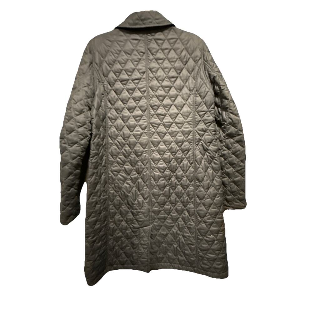 LLBean Quilted Barn Jacket Coat Navy Women’s Size Medium Vintage 90s - Picture 6 of 10